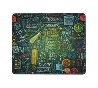 Tappetino per mouse quadrato con domanda matematica, tappetino per mouse con base in gomma antiscivolo, tappetino per mouse personalizzato per mouse wireless per laptop accessori da scrivania da