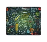 Tappetino per mouse quadrato con domanda matematica tappetino per mouse con base in gomma antiscivolo 25,4 x 30,5 cm, tappetino per mouse personalizzato per mouse wireless laptop accessori da