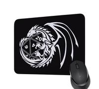 Tappetino per mouse quadrato con draghi per uomini e donne Dungeon Master, regalo per videogiochi (DM 2)