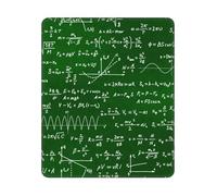 Tappetino per mouse quadrato con equazioni matematiche e formule, design con bordo cucito, 10 e 12 pollici