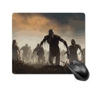 Tappetino per mouse quadrato con molti zombie, tappetino per mouse portatile con base in gomma antiscivolo, 18 x 22 cm, ultra sottile, per computer, laptop, accessori da scrivania da ufficio