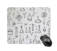 Tappetino per mouse quadrato con stampa chimica, ultra sottile, superficie liscia e base in gomma antiscivolo, impermeabile, confortevole, per computer portatili, 25 x 30 cm