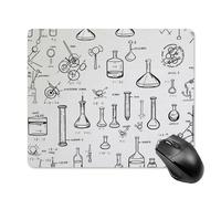 Tappetino per mouse quadrato con stampa chimica, ultra sottile, superficie liscia e base in gomma antiscivolo, impermeabile, confortevole, per computer portatili, 18 x 22 cm