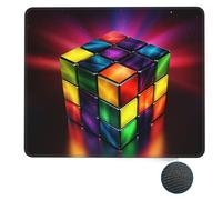 Tappetino per mouse quadrato Cubo magico Puzzle Base in gomma antiscivolo 10 x 12 pollici per mouse wireless Accessori per scrivania da ufficio