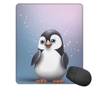 Tappetino per mouse quadrato I Love Penguins, tappetino per mouse con base in gomma, 25,4 x 30,5 cm, tappetino per mouse wireless, antiscivolo, per laptop, ufficio, scrivania, tappetino per mouse da