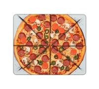 Tappetino per mouse quadrato I Love Pizza Tappetino per mouse con base in gomma antiscivolo 25,4 x 30,5 cm, tappetino per mouse personalizzato per mouse wireless per laptop accessori da scrivania da