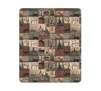 Tappetino per mouse quadrato, impermeabile, con base in gomma antiscivolo, tappetino per mouse per computer portatile, lavabile, per tavolo da ufficio, casa, 25 x 30 cm