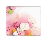 Tappetino per mouse quadrato in carta con frammenti di colore, impermeabile, con base in gomma antiscivolo, per ufficio, laptop, mouse wireless per casa, ufficio, viaggi, 25,4 x 30,5 cm