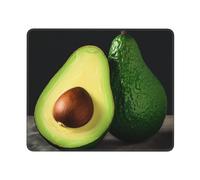 Tappetino per mouse quadrato mezzo taglio avocado tappetino per mouse con base in gomma antiscivolo 25,4 x 30,5 cm, tappetino per mouse personalizzato per mouse wireless laptop accessori da scrivania