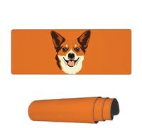 Tappetino per Mouse Red Fox Portrait Face Tappetino Mouse Gaming Facile da Pulire Sottomano, per Gaming Mouse, Casa, Laptop, 80x30cm