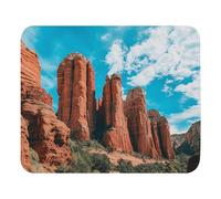 Tappetino per Mouse Red Rocks in The Canyon Mousepad Lavabile Tappetino per Tastiera con Bordi Cuciti Tappetino per Mouse da Gioco per Pc Computer Portatile Laptop 25X30Cm
