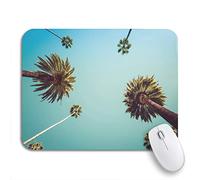 Tappetino per Mouse Redeo Los Angeles Vintge Palm Trees Vintage Clear Summer Tappetino Mouse Portatile Antipolvere Tappetino per Il Mouse Antiscivolo, per Gioco, Gaming Mouse, 25 x 30cm