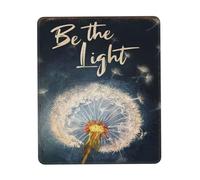 Tappetino per Mouse Retro Dandelion Be The Light Vintage Gym Gift Gaming 25X30Cm Portatile Tappetini per Il Mouse Bordo Cucito Mousepad per Lavoro Gioco