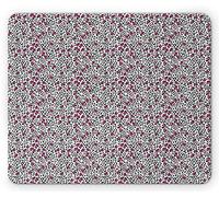 Tappetino per Mouse Retro Essential Leopard Patterns with Hot Pink Marks Illustration Tappetino Mouse Gaming Base Antiscivolo in Gomma Impermeabile Sottomano, per Computer, Laptop, Casa, 25x30cm