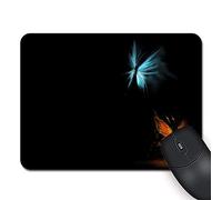 Tappetino per mouse Rettangolo Gaming Mousepad Blu Giallo Farfalla Oro Naturale Eco Gomma Durevole Accessori per scrivania Computer Mouse Pad per regalo