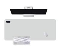 Tappetino per mouse riscaldante con display LCD, riscaldamano USB inverno, 5 livelli temperatura regolabili + spegnimento auto 4h, anti-scivolo, per casa/ufficio.(Gray,60 * 36cm)