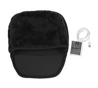 Tappetino Per Mouse Riscaldato Scaldamani, Tappetino Per Mouse in Peluche Riscaldato Tramite USB Riscaldante Per Desktop Rimovibile con Ampio Spazio Per Il Polso Per Computer Porta(nero)