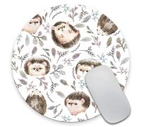 Tappetino per mouse rotondo Amcove con simpatico riccio, decorazione per cubicoli, accessori per scrivania, forniture per ufficio, decorazioni pe