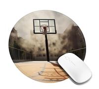 Tappetino per mouse rotondo con base in gomma antiscivolo, fantastico tappetino per mouse da basket con bordo cucito, tappetino per mouse wireless per computer portatile, casa, ufficio, scrivania