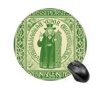 Tappetino per mouse rotondo con scritta "Irish Blessing St Patrick's Day", per mouse wireless, per videogiochi, laptop, mini computer, decorazione per la casa, accessori da scrivania per ufficio, 19 x