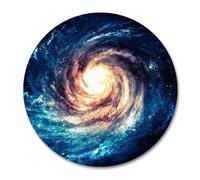 Tappetino per mouse rotondo Smooffly Planet Andromeda Galaxy e Black Hole Tappetino per mouse in gomma antiscivolo