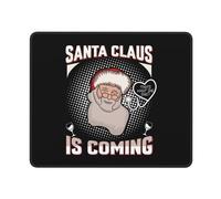Tappetino per Mouse Santa Claus Is Coming Tappetino Mouse Gaming Waterproof Mousepad Migliora Precisione E velocità Mouse Pad per Gaming Computer Portatile Mac 25X30Cm
