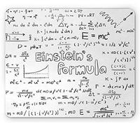 Tappetino per Mouse Science Geek Nerd Culture Handwriting Style Physics Mathematics Formula Educational Tappetino Mouse Gaming Confortevole Mousepad Forma Rettangolare, per Laptop, 25x30cm