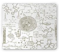 Tappetino per Mouse Science Science Theme Hand Drawn Style Chemistry Laboratory Illustration Tappetino Mouse Gaming Confortevole Mousepad Forma Rettangolare, per Ufficio, Scrivania, 25x30cm
