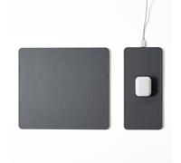 Tappetino per Mouse Scomponibile con Base di Ricarica Wireless Grigio