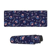 Tappetino per Mouse Seamless Cute Bones American Paws Tappetino Mouse Gaming Personalizzato Mousepad Forma Rettangolare, per Computer, Laptop, Gaming Mouse, 80x30cm