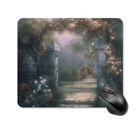 Tappetino per mouse Secret Garden con bordo cucito, panno lavabile, antiscivolo, design perfetto per giochi, laptop, lavoro in ufficio