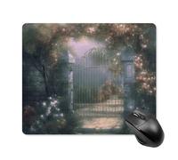 Tappetino per mouse Secret Garden con bordo cucito, panno lavabile, antiscivolo, design perfetto per giochi, laptop, lavoro in ufficio