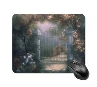 Tappetino per mouse Secret Garden con bordo cucito, panno lavabile, antiscivolo, design perfetto per giochi, laptop, lavoro in ufficio