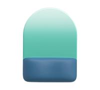 Tappetino per mouse semicircolare in memory foam imbottito con poggiapolsi anti fatica antiscivolo base in gomma per scrivania per computer