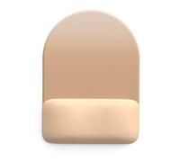 Tappetino per mouse semicircolare in memory foam imbottito con poggiapolsi anti fatica antiscivolo base in gomma per scrivania per computer
