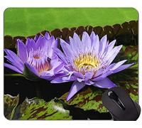 Tappetino per mouse Serenity Lotus Flowers personalizzato - Tappetino per mouse con base in gomma antiscivolo