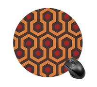 Tappetino per mouse Shining Overlook, rotondo, antiscivolo, impermeabile, con base in gomma, carino, per lavoro, ufficio, casa, gioco, laptop, uomini e donne, piccole dimensioni, 7,8 x 7,8 pollici.