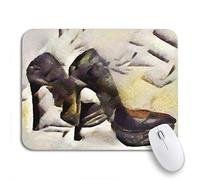 Tappetino Per Mouse Shoes High Heels Abstraction In Modern Of Cubism Executed Mousepad Forma Rettangolare Confortevole Impermeabile Tappetino Mouse Pad, Per Computer, Gaming Mouse, 25 x 30cm