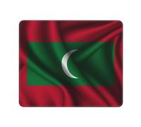Tappetino Per Mouse Silk Style Flag Of Maldives Desk Mat Confortevole Tappetino Per Tastiera Con Base In Gomma Antiscivolo Mouse Pad Per Laptop Gaming Mac 25X30Cm