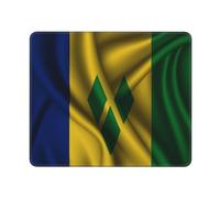 Tappetino per Mouse, Silk Style Flag of Saint Vincent And The Grenadines Tappetino Mouse Pad Antisfilacciamento Tappetino per Il Mouse da Gioco Multifunzionale Gaming Mousepad per Gaming 25X30Cm