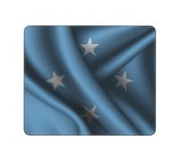 Tappetino Per Mouse Silk Style Flag Of The Federated States Of Micronesia Mouse Mat Portatile Tappetino Mouse Gaming Tappetino Per Tastiera Per Ufficio Gaming 25X30Cm