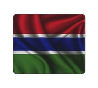 Tappetino per Mouse, Silk Style Flag of The Gambia Gaming Tappetino Mouse Antisfilacciamento Gaming Mousepad Ergonomico Tappetini Mouse per Computer Notebook 25X30Cm