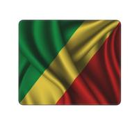 Tappetino per Mouse, Silk Style Flag of The Republic of The Congo Tappetini per Il Mouse da Gioco Multifunzionale Tappetino da Gaming Antisfilacciamento Tappetini Mouse per Casa Gaming 25X30Cm