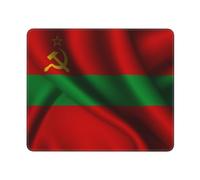 Tappetino per Mouse Silk Style Flag of Transnistria State Mouse Pad Waterproof Mousepad con Bordi Cuciti Tappetino per Tastiera per Mac Gaming Pc 25X30Cm