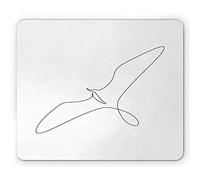 Tappetino per Mouse Sketch Art Simplistic And Doodled Handmade Scribble Line Design Linear Details Tappetino Mouse Gaming Antipolvere Mousepad Forma Rettangolare, per Laptop, Ufficio, 25x30cm