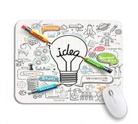 Tappetino Per Mouse Sketch Ideas Doodles School Creative Science Study Technology Engineer Tappetino Mouse Confortevole Tappetino Per Il Mouse Antiscivolo, Per Scrivania, Laptop, 25 x 30cm