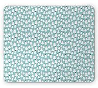 Tappetino per Mouse Snowman Repetitive Pattern Celebration Winter Holiday Season Tappetino Mouse Facile da Pulire Base Antiscivolo in Gomma Sottomano, per Ufficio, Scrivania, Laptop, 25x30cm