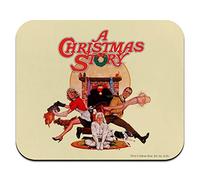 Tappetino per mouse sottile a basso profilo con poster di una storia di Natale