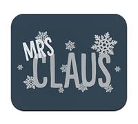 Tappetino per mouse sottile a basso profilo con scritta "Mrs Claus"