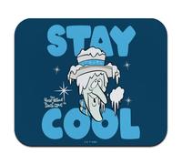 Tappetino per mouse sottile a basso profilo con scritta "Year Without a Santa Claus Stay Cool"